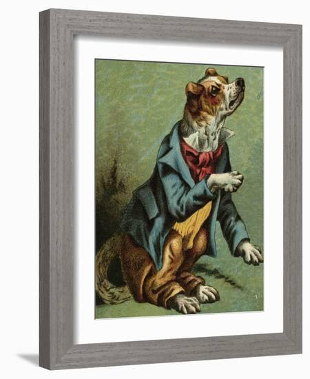 Mother Hubbard, Dressed-Harrison Weir-Framed Art Print