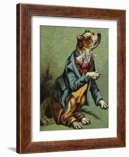 Mother Hubbard, Dressed-Harrison Weir-Framed Art Print