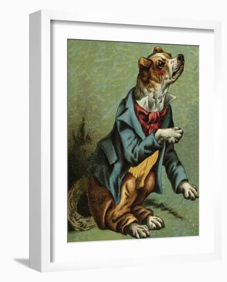 Mother Hubbard, Dressed-Harrison Weir-Framed Art Print