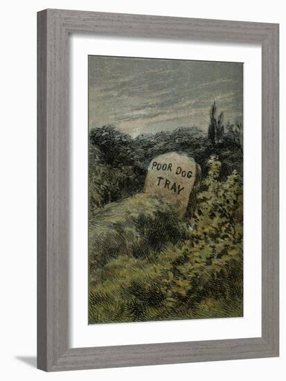 Mother Hubbard, Monument-Harrison Weir-Framed Art Print