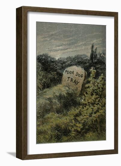 Mother Hubbard, Monument-Harrison Weir-Framed Art Print