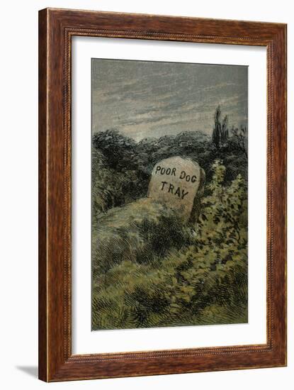 Mother Hubbard, Monument-Harrison Weir-Framed Art Print