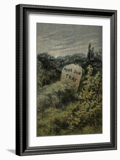 Mother Hubbard, Monument-Harrison Weir-Framed Art Print