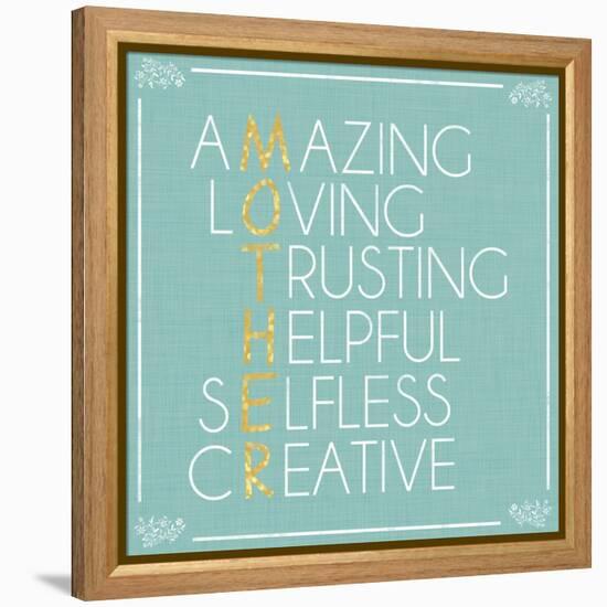 Mother Letters-Lauren Gibbons-Framed Stretched Canvas