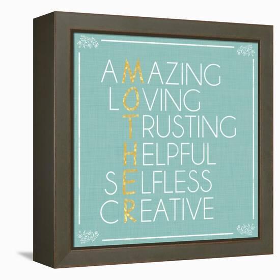 Mother Letters-Lauren Gibbons-Framed Stretched Canvas