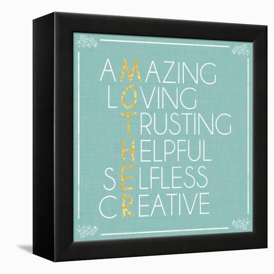 Mother Letters-Lauren Gibbons-Framed Stretched Canvas