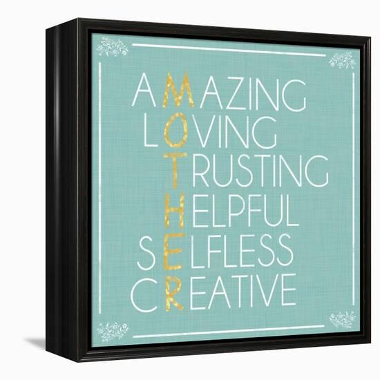 Mother Letters-Lauren Gibbons-Framed Stretched Canvas