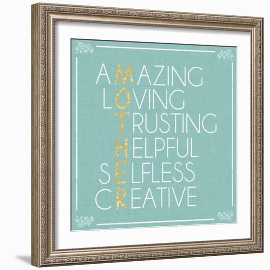 Mother Letters-Lauren Gibbons-Framed Art Print