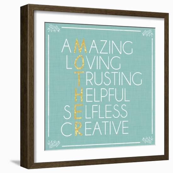 Mother Letters-Lauren Gibbons-Framed Art Print