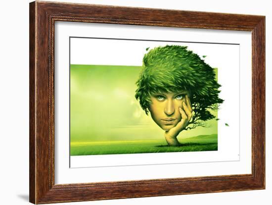 Mother Nature, Conceptual Artwork-SMETEK-Framed Photographic Print