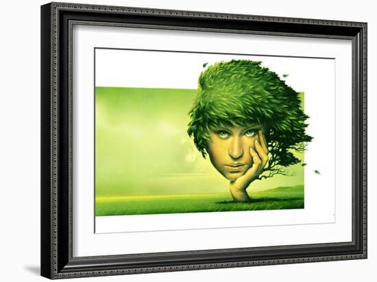 Mother Nature, Conceptual Artwork-SMETEK-Framed Photographic Print