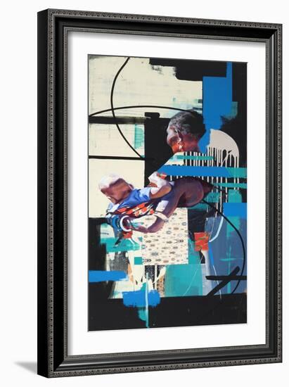 Mother (Oil on Ikea Table Top)-Aaron Bevan-Bailey-Framed Giclee Print