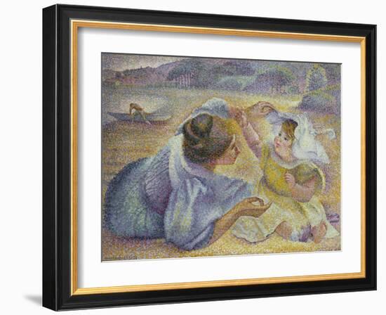 Mother Playing with Her Child, C.1897-Henri-Edmond Cross-Framed Giclee Print