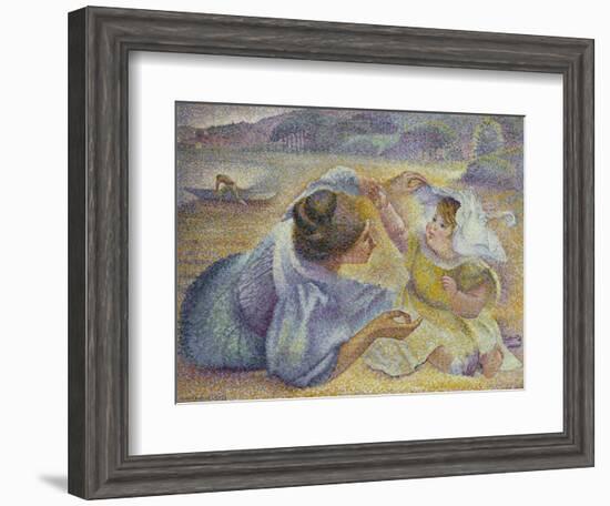 Mother Playing with Her Child, C.1897-Henri-Edmond Cross-Framed Giclee Print