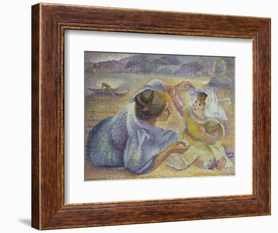 Mother Playing with Her Child, C.1897-Henri-Edmond Cross-Framed Giclee Print