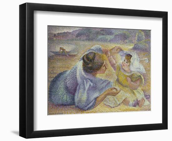Mother Playing with Her Child, C.1897-Henri-Edmond Cross-Framed Giclee Print