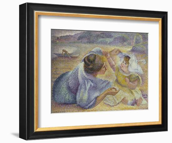 Mother Playing with Her Child, C.1897-Henri-Edmond Cross-Framed Giclee Print