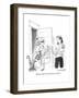 "Mother, please! I can spoil my own child." - New Yorker Cartoon-Pat Byrnes-Framed Premium Giclee Print