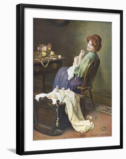 Mother's Darling-Arthur Elsley-Framed Premium Giclee Print