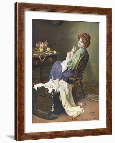 Mother's Darling-Arthur Elsley-Framed Premium Giclee Print
