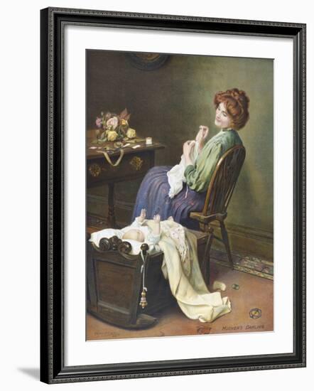 Mother's Darling-Arthur Elsley-Framed Premium Giclee Print