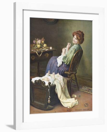 Mother's Darling-Arthur Elsley-Framed Premium Giclee Print