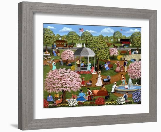 Mother’s Day at the Park-Sheila Lee-Framed Giclee Print