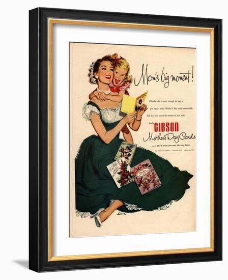 Mother's Day Cards, USA, 1940-null-Framed Giclee Print