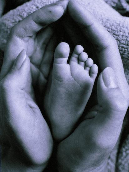 Download Mother S Hand Holding Baby S Foot Photographic Print Chris Briscoe Art Com