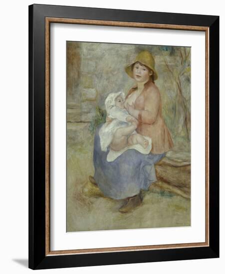 Mother's Joy, c.1885-Pierre-Auguste Renoir-Framed Giclee Print