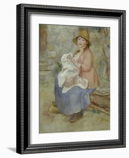 Mother's Joy, c.1885-Pierre-Auguste Renoir-Framed Giclee Print