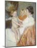 Mother, Sara and the Baby-Mary Cassatt-Mounted Giclee Print