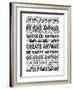 Mother Teresa Anyway Quote Poster-null-Framed Art Print