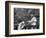 Mother Teresa Ascends the Podium to Stand Side by Side with Pope John Paul II-null-Framed Photographic Print