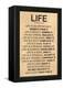 Mother Teresa Life Quote Poster-null-Framed Stretched Canvas