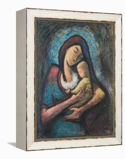 Mother with Child, 1962-Emil Parrag-Framed Premier Image Canvas