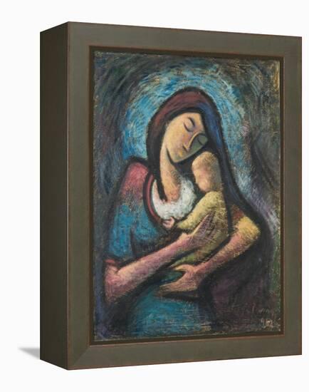 Mother with Child, 1962-Emil Parrag-Framed Premier Image Canvas
