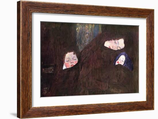 Mother with Children-Gustav Klimt-Framed Art Print