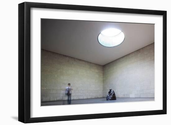 Mother with Her Dead Son, Statue by Käthe Kollwitz, Neue Wache, Berlin, Germany-Felipe Rodriguez-Framed Photographic Print