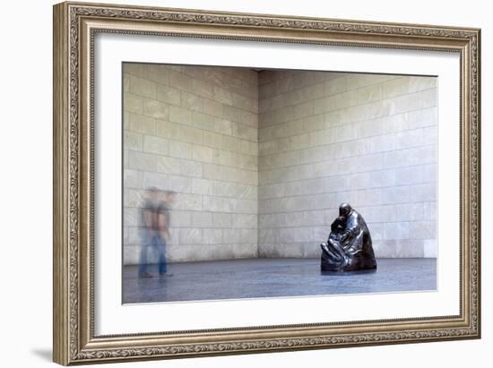 Mother with Her Dead Son, Statue by Käthe Kollwitz, Neue Wache, Berlin, Germany-Felipe Rodriguez-Framed Photographic Print