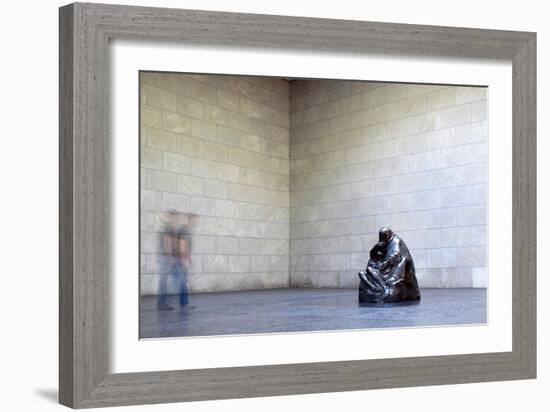 Mother with Her Dead Son, Statue by Käthe Kollwitz, Neue Wache, Berlin, Germany-Felipe Rodriguez-Framed Photographic Print