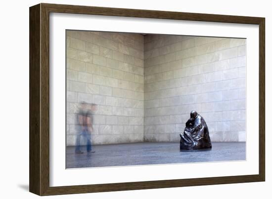 Mother with Her Dead Son, Statue by Käthe Kollwitz, Neue Wache, Berlin, Germany-Felipe Rodriguez-Framed Photographic Print