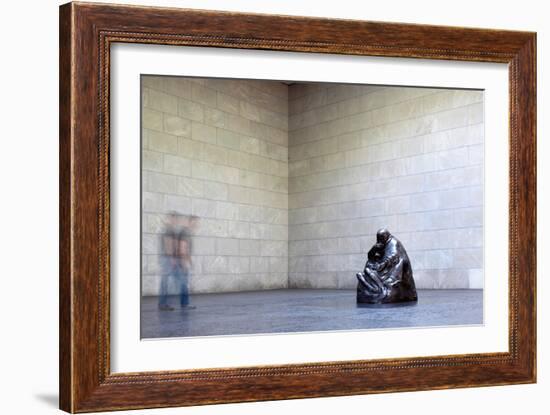 Mother with Her Dead Son, Statue by Käthe Kollwitz, Neue Wache, Berlin, Germany-Felipe Rodriguez-Framed Photographic Print