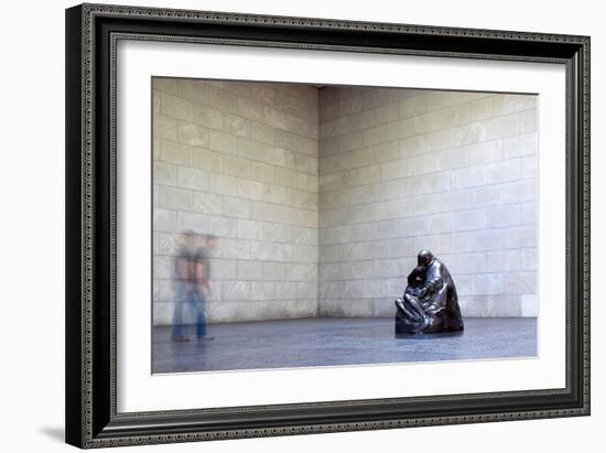 Mother with Her Dead Son, Statue by Käthe Kollwitz, Neue Wache, Berlin, Germany-Felipe Rodriguez-Framed Photographic Print