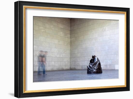 Mother with Her Dead Son, Statue by Käthe Kollwitz, Neue Wache, Berlin, Germany-Felipe Rodriguez-Framed Photographic Print