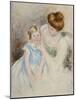 Mother with Left Hand Holding Sara's Chin-Mary Cassatt-Mounted Giclee Print