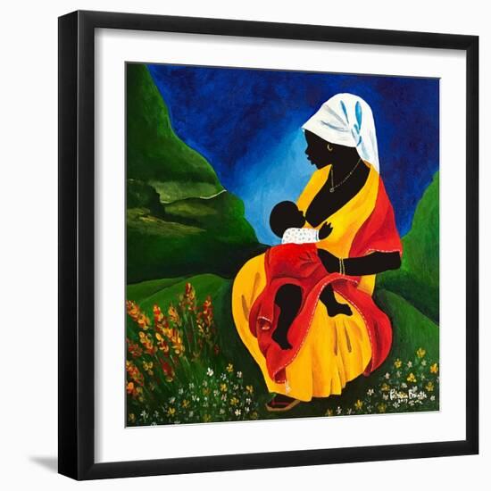 Motherhood, 2019 (Acrylic on Wood)-Patricia Brintle-Framed Giclee Print