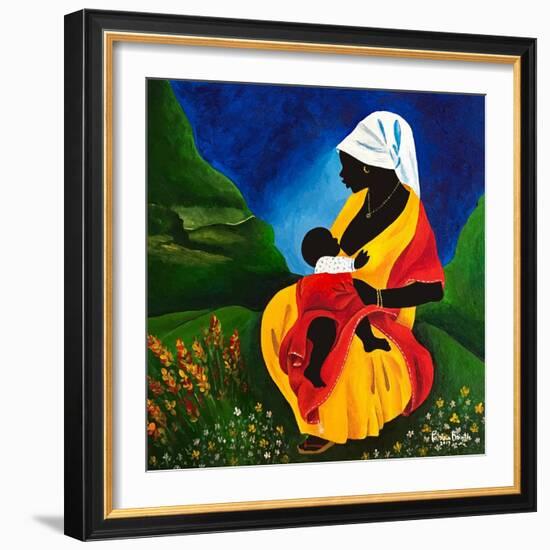 Motherhood, 2019 (Acrylic on Wood)-Patricia Brintle-Framed Giclee Print