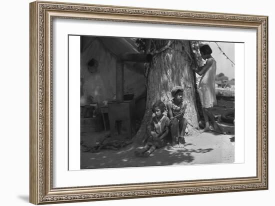 Motherless Migrant Children-Dorothea Lange-Framed Art Print