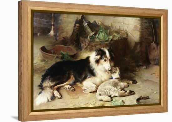 Motherless: the Shepherd's Pet, 1897-Walter Hunt-Framed Premier Image Canvas